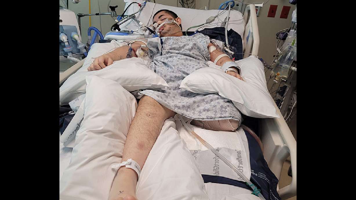 Victor Perez at Portneuf Medical Center. His family announced Friday his life support system will be disconnected after he was pronounced "clinically braindead."