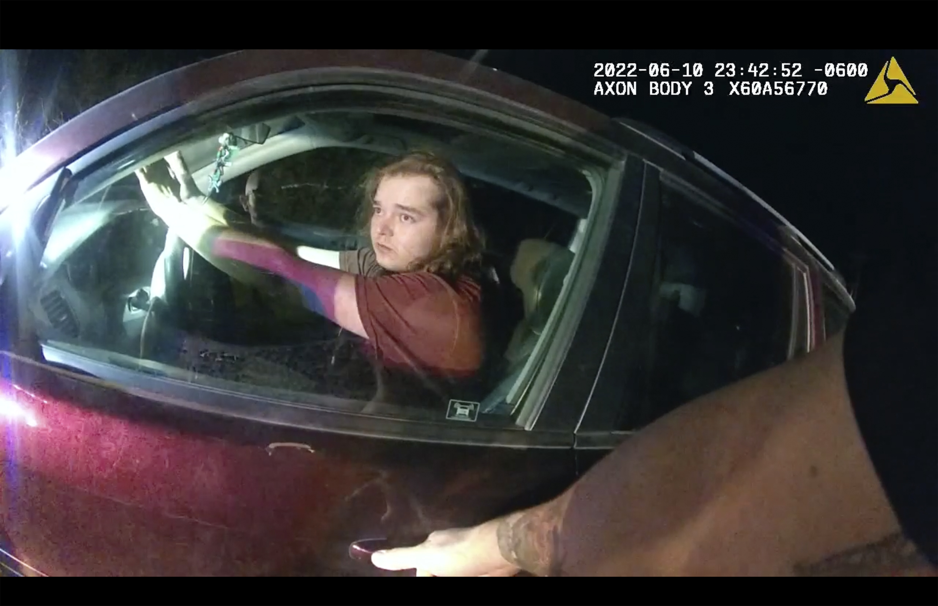 Police encounter with Christian Glass on June 10, 2022, in Silver Plume, Colo. Former Colorado sheriff’s deputy Andrew Buen was convicted in the shooting death of Glass, who was in distress and called 911 for help.