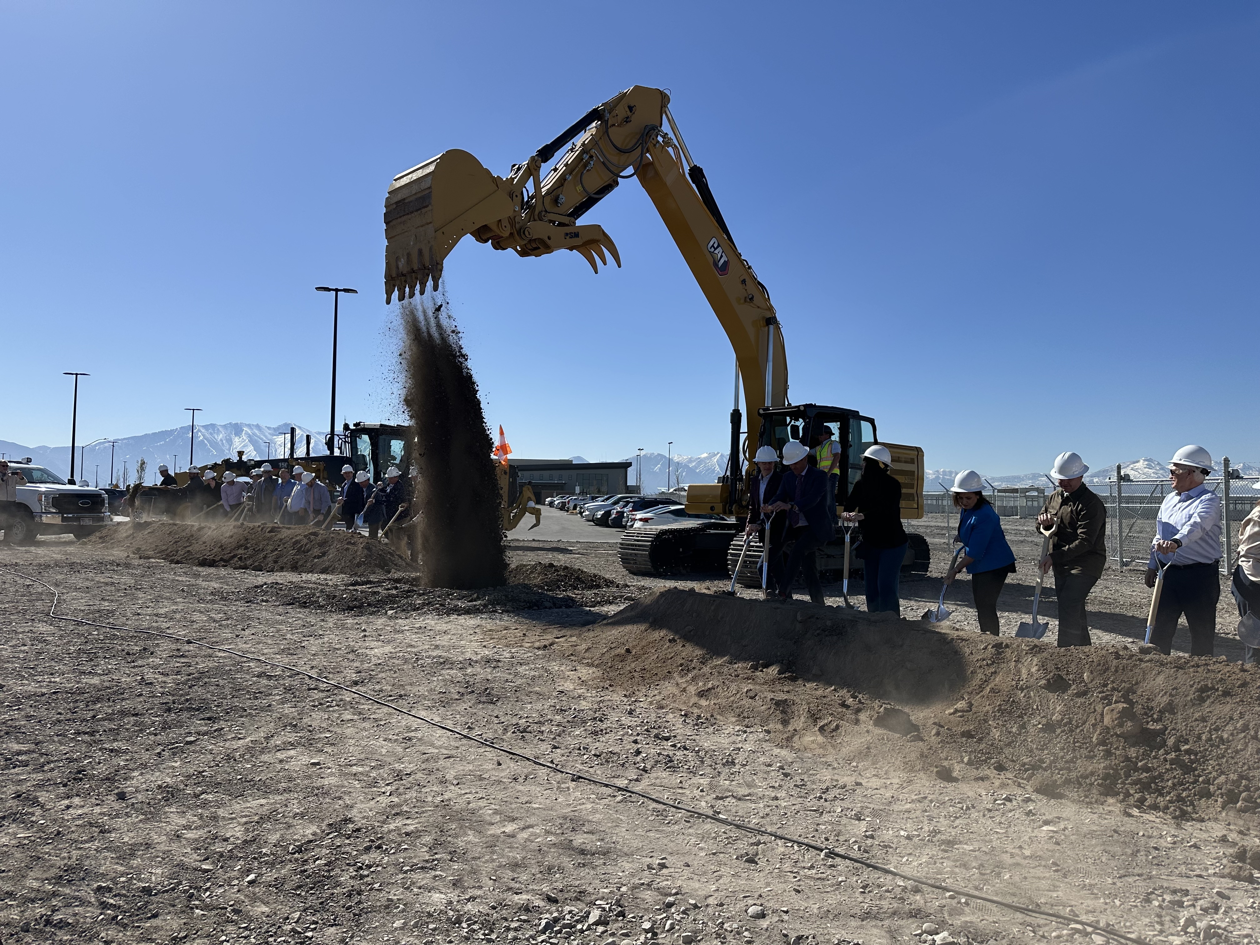State, county and city leaders break ground Monday on a three-year project to expand the Provo Airport.