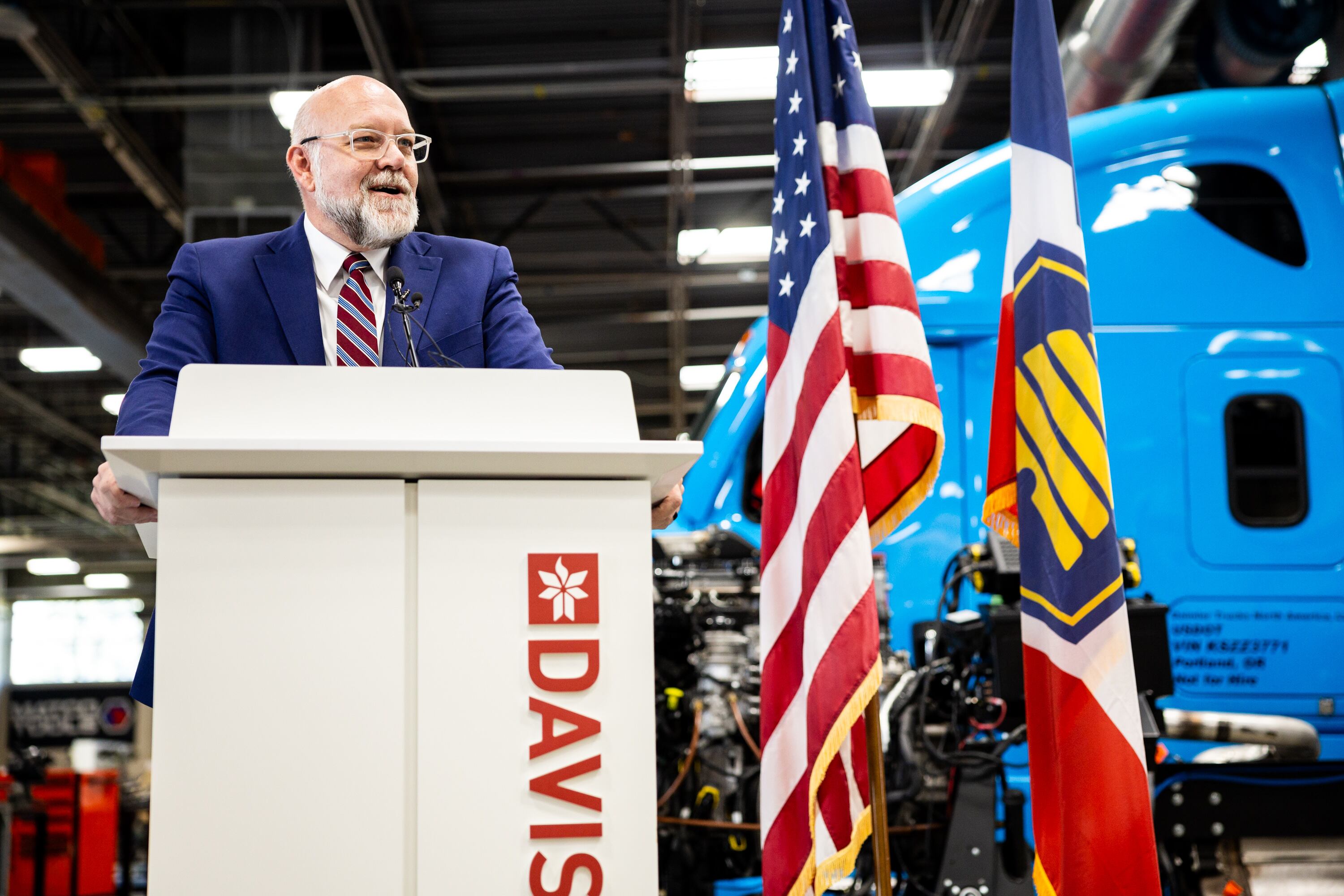 Sponsor of HB381 Rep. Doug Welton, R-Payson, speaks at Gov. Spencer Cox’s ceremonial signing for bills on education and student opportunity at Davis Technical College in Kaysville on Monday.
