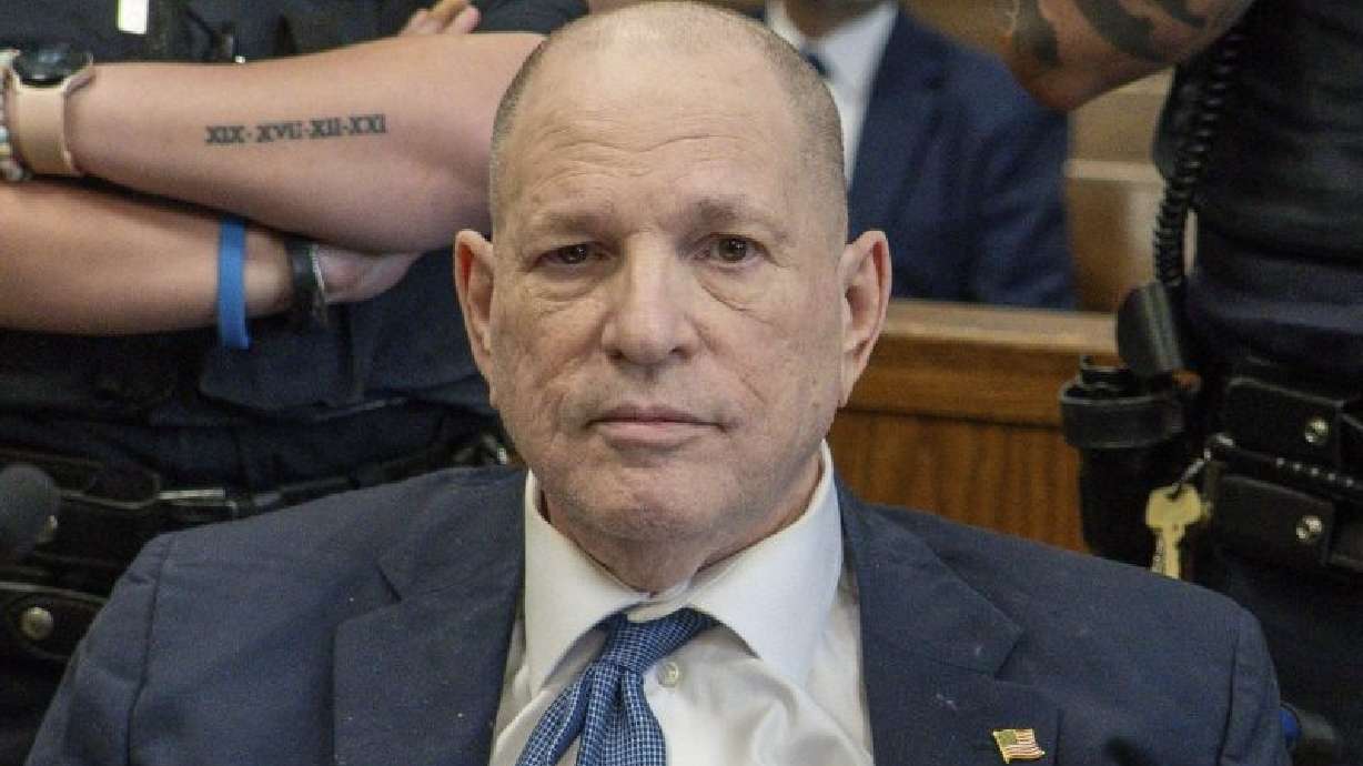 Harvey Weinstein appears for a pre-trial hearing at Manhattan Criminal Court on March 12 in New York. Jury selection is set to begin on Tuesday in Weinstein's retrial in New York.