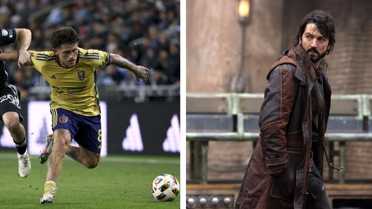 Real Salt Lake midfielder Diego Luna flew out to Hollywood to meet "Andor" titular actor Diego Luna during a premier of the Disney+ show's second season, Monday, April 15, 2025 in Los Angeles.