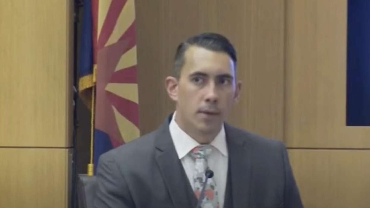 Detective Ariel Werther, with the Chandler, Arizona, Police Department, testifies Tuesday at Lori Daybell's trial for charges she conspired to murder her husband, Charles Vallow.