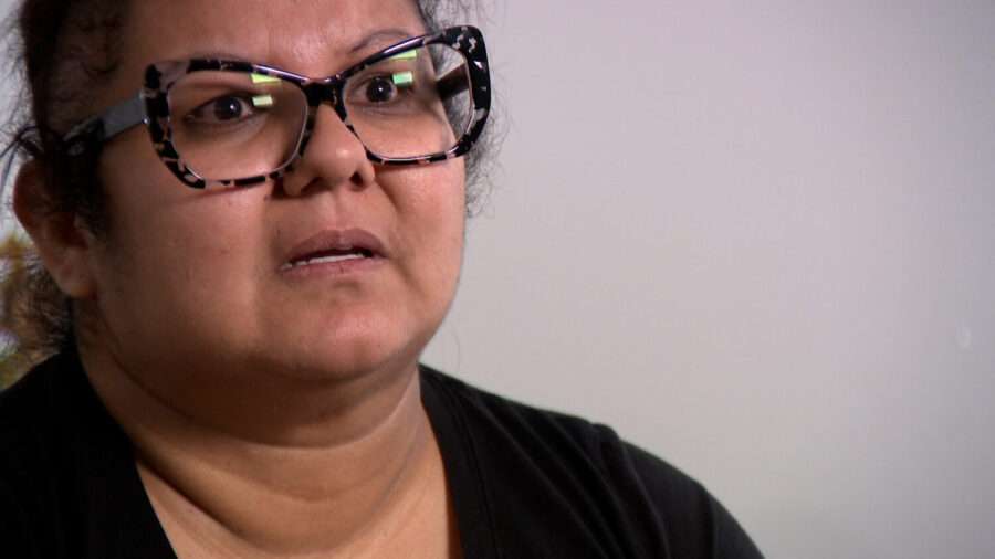 Grethel Garcia-Vega speaks with KSL-TV at her home in Magna on Tuesday. Her son, Abraham, was shot 14 times at a party last month in West Valley City.