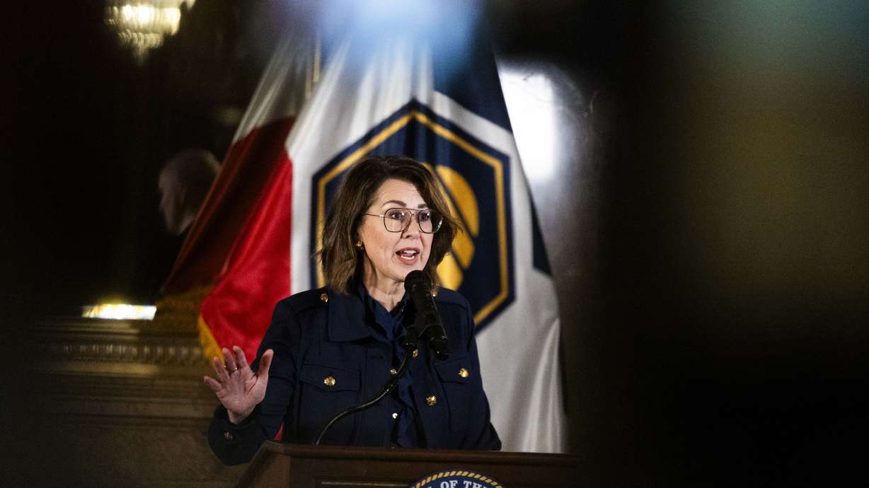 Lt. Gov. Deidre Henderson at the Capitol in Salt Lake City on March 7. Henderson said Thursday her office would audit the citizenship of people on the state's voter rolls.