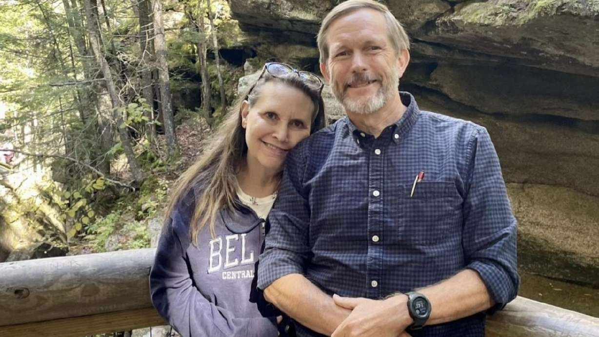 Pictured: Chauntelle and Matt Fjeldsted. Chauntelle was diagnosed with stage one non-smoking lung cancer while being treated for an unrelated health concern.