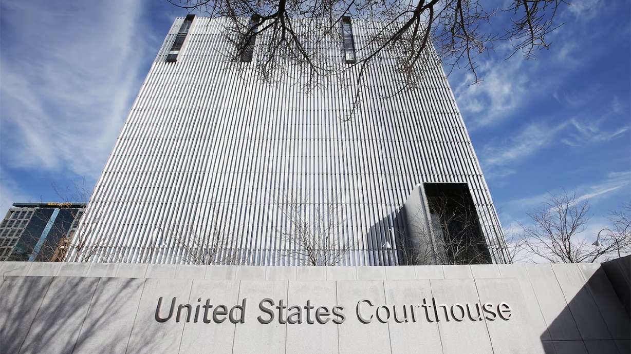 The federal courthouse in Salt Lake City is pictured on Feb. 18, 2020. A federal judge handed The Church of Jesus Christ of Latter-day Saints a major legal victory on Thursday by dismissing a lawsuit.