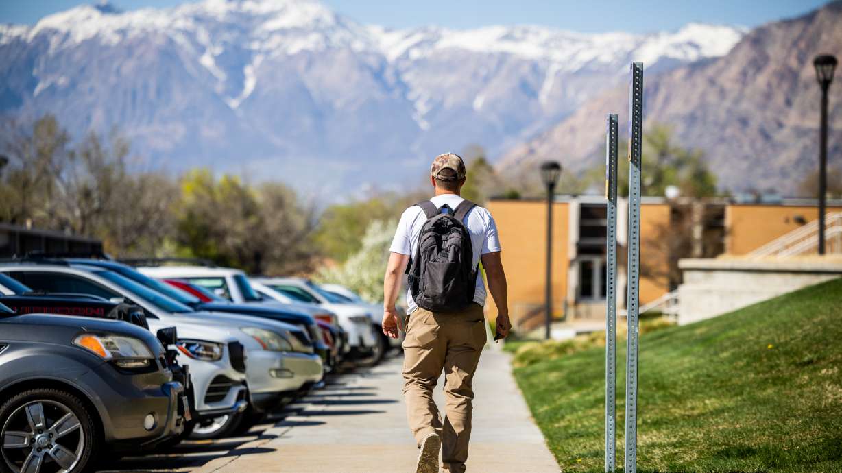 A student at Weber State University in Ogden on Monday. The reinvestment of higher education funds in Utah could help the state address its need for more mental health professionals, Utah House Speaker Mike Schultz said.