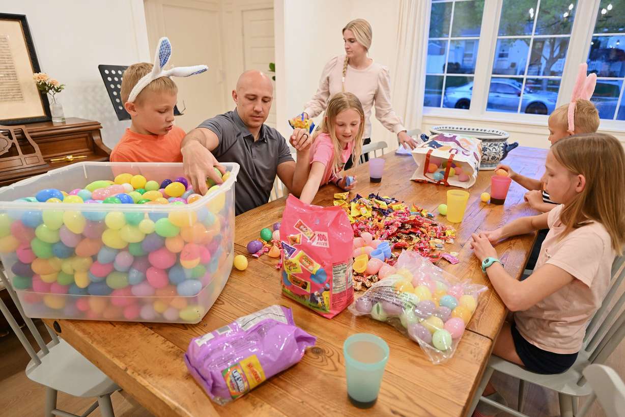 JR and Jayne Curtis and their family take part in a few Easter celebrations on Wednesday.