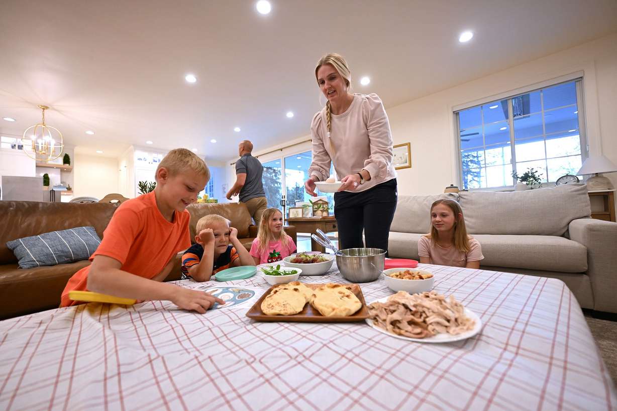 The Curtis family takes part in some Easter celebrations on Wednesday.