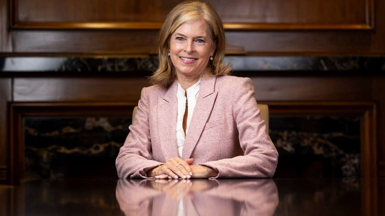 Lisa Eccles, COO and president of the George S. and Dolores Dore Eccles Foundation, poses for a portrait at the foundation’s offices in Salt Lake City on April 1.