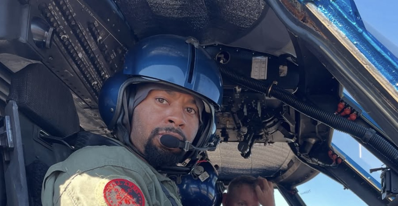 Sean Johnson pilots a helicopter in an undated photo. Johnson, an SUU graduate, was one of six people killed in a recent helicopter crash in New York.