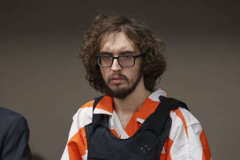 Patrick Crusius attends a sentencing hearing with Judge Sam Medrano in the 409th district Commissioners Courtroom at the Enrique Moreno County Courthosue during in El Paso, Texas, Wednesday.