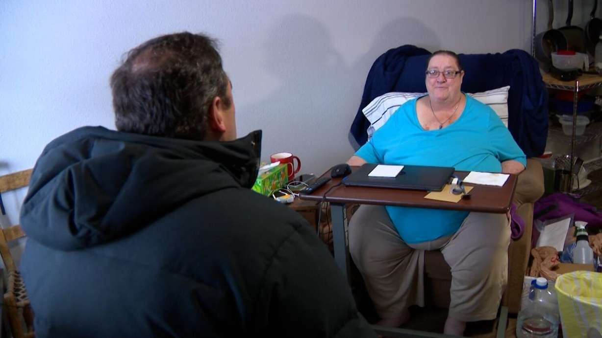 Diane Shipp tells KSL’s Matt Gephardt that she keeps getting told “two weeks” on how long it’ll take to get her a mailbox key, in Taylorsville.