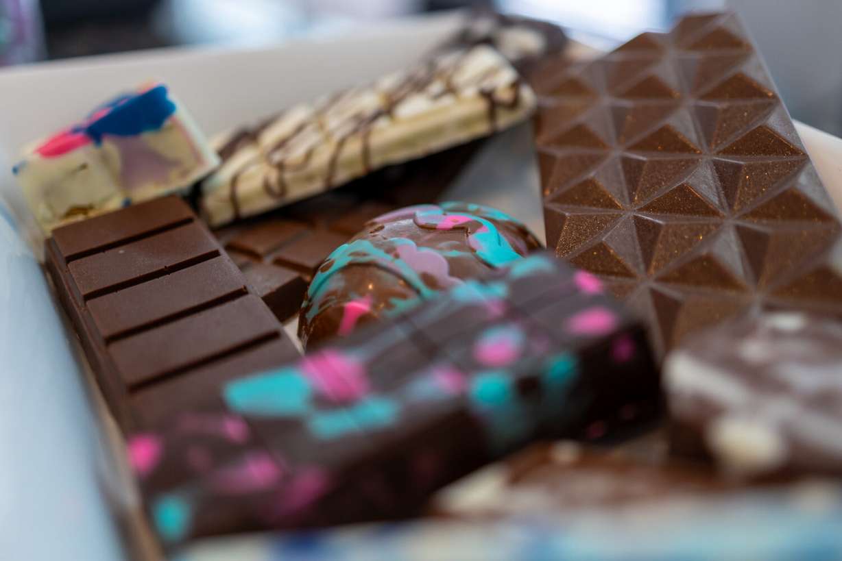 Chocolate bars from Chocobai are shown.