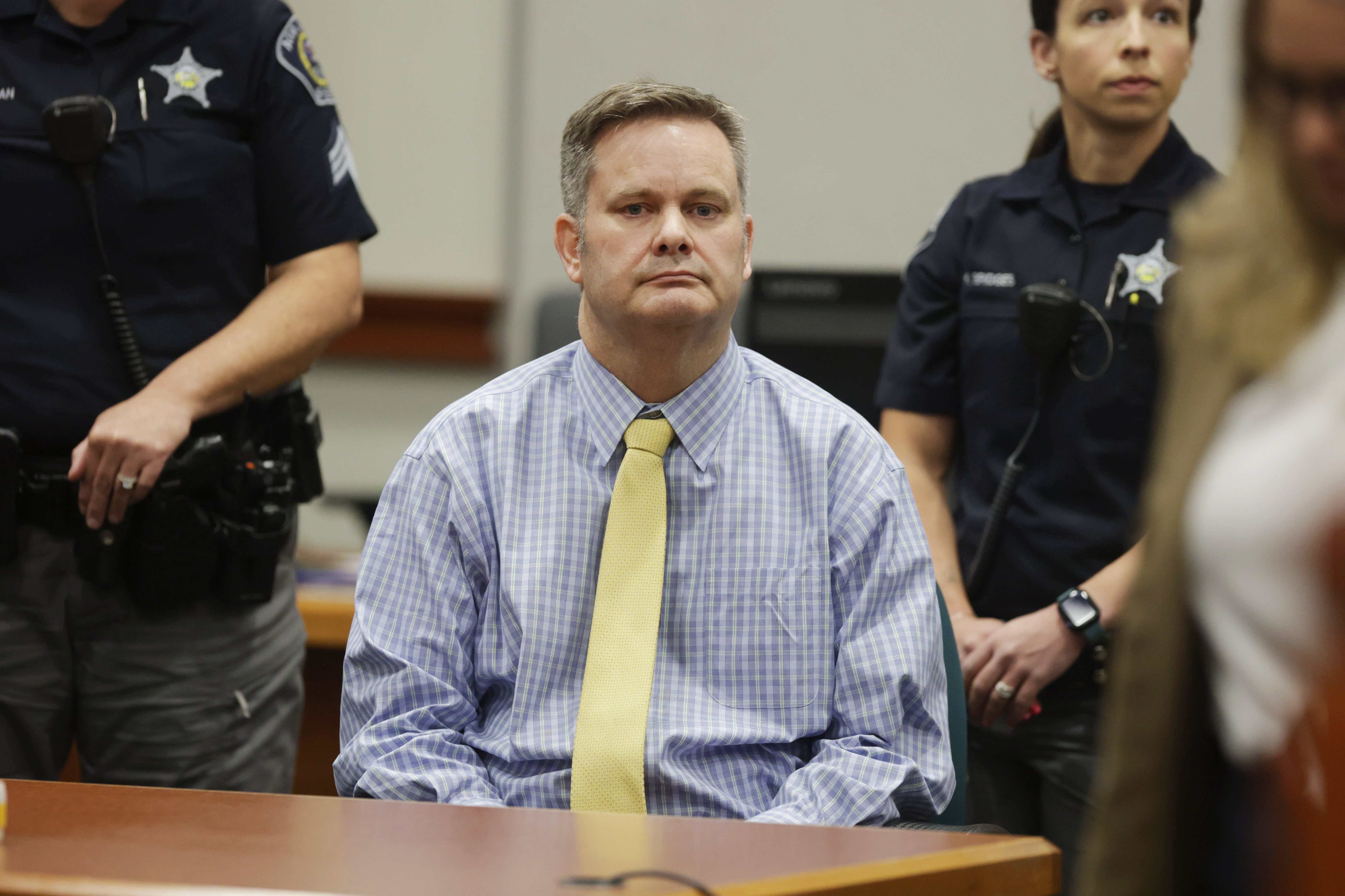 Chad Daybell sits at the defense table after the jury's verdict in his murder trial was read at the Ada County Courthouse in Boise, Idaho, on May 30, 2024. KSL and East Idaho News are taking a deeper dive into the case with "Deceived: The Daybell Story."