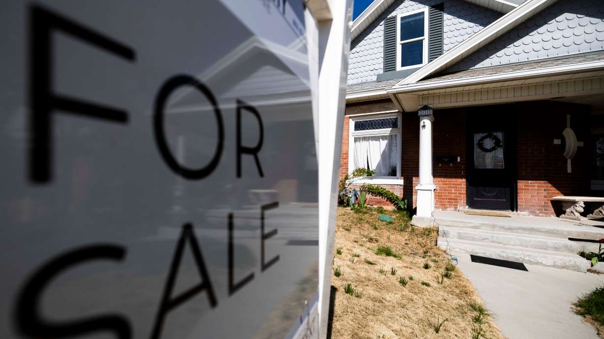 A home for sale in Salt Lake City on Tuesday. The Salt Lake metro area has the nation's fifth-highest gap between what it costs to rent versus buy a place to live.