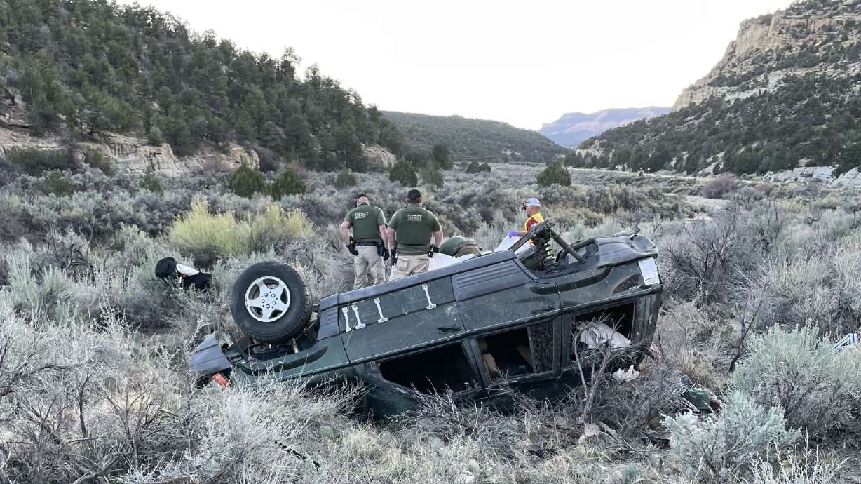 Crews responded to a fatal crash on state Route 12 about 8 miles west of Escalante in Garfield County on Tuesday night.