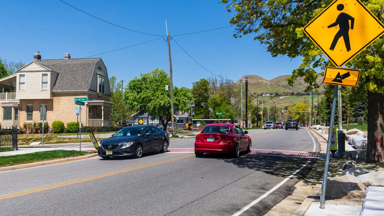 Traffic moves along Columbus Street west of the Utah Capitol on Thursday. State transportation officials are exploring creative ways to handle a growing number of people using the roadways in and around Capitol Hill.