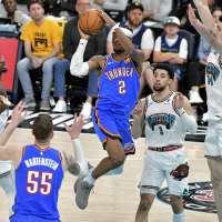 Thunder rally from 29 points down after Morant leaves with injury, top Grizzlies for 3-0 series lead