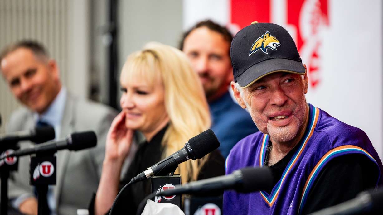 Rudy Noorlander speaks discusses the care he received at University of Utah Health after a life-threatening grizzly bear attack on Sept. 8, 2023, in Big Sky, Mont., at University of Utah Health Clinical Neurosciences Center in Salt Lake City on Friday.