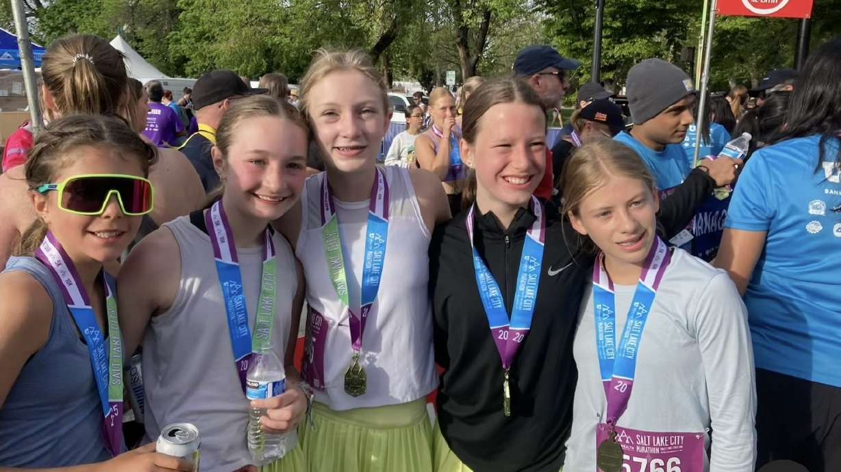 Students from schools in Salt Lake City ran the Salt Lake City Half Marathon on Saturday as participants of Teens Run SLC.