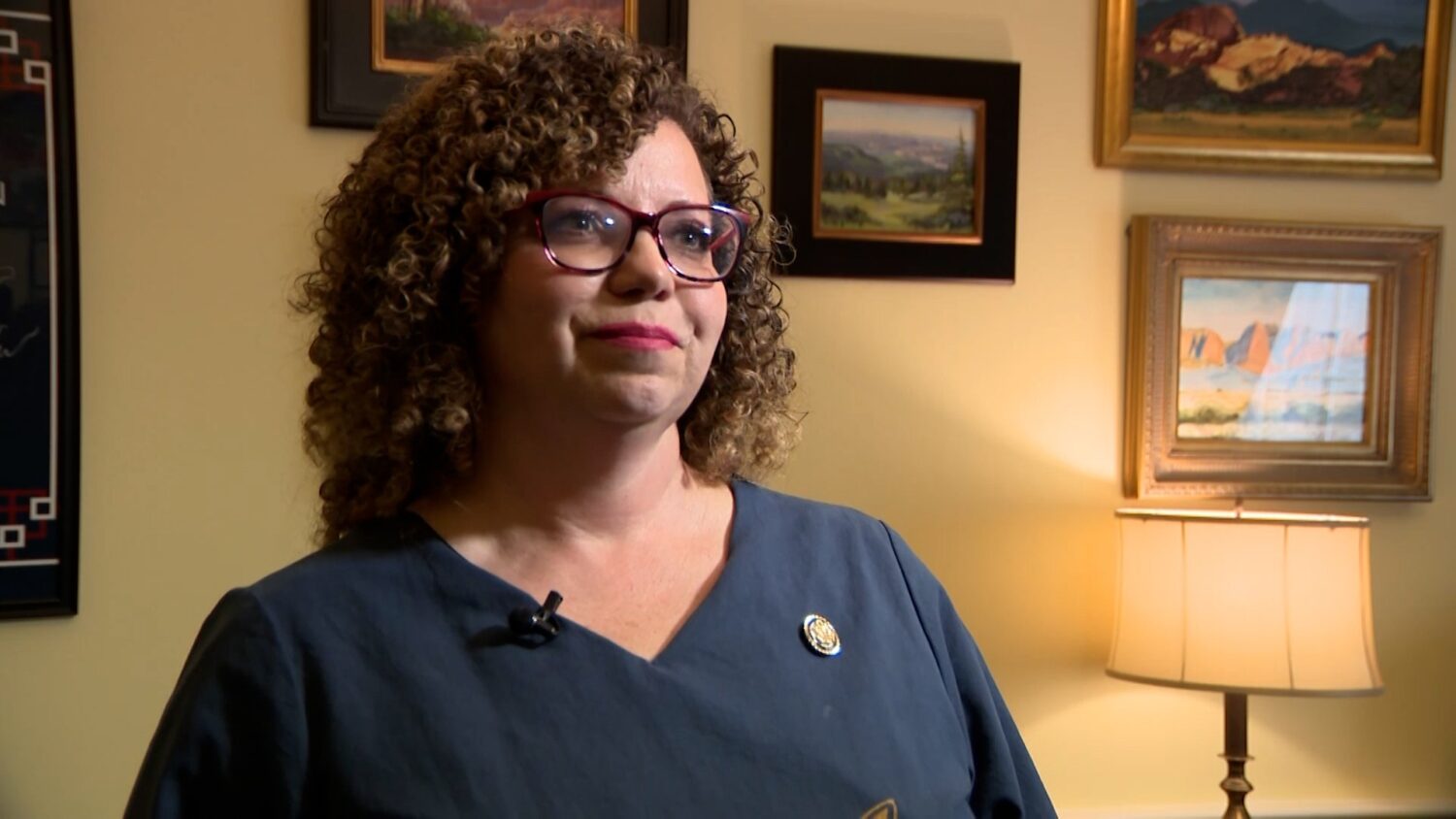 Rep. Celeste Maloy speaks with KSL-TV at her office in Washington, D.C., about immigration reform.