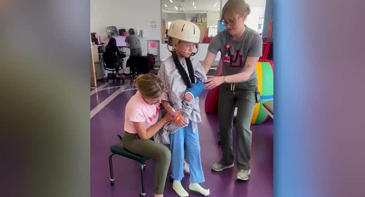 Two weeks after being hit by a car, 11-year-old Jayson Strong, from Roy, is making remarkable strides in his recovery at Primary Children's Hospital in Salt Lake City.