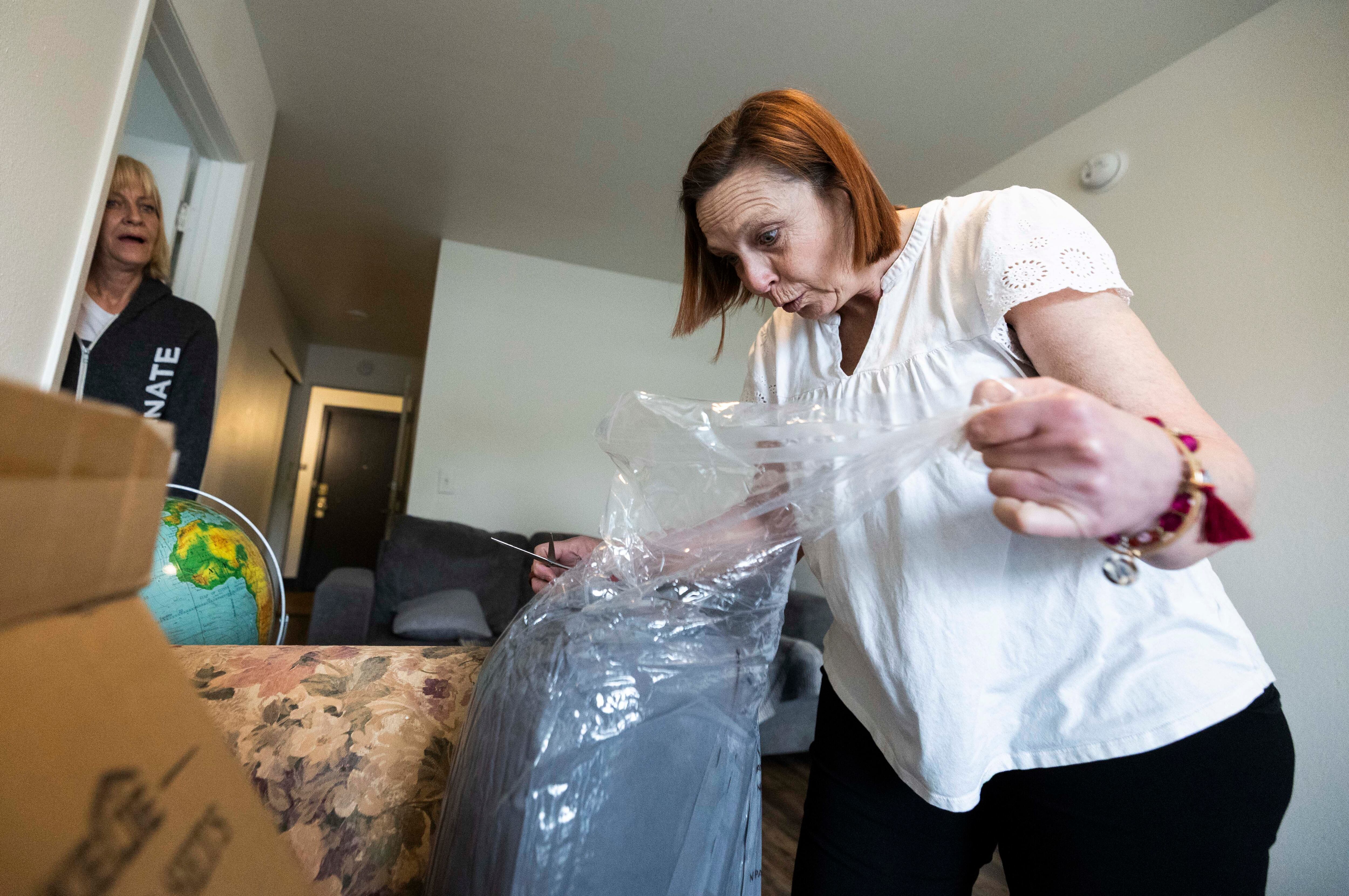 As she rebuilds her life, even donated furniture feels like a game-changer