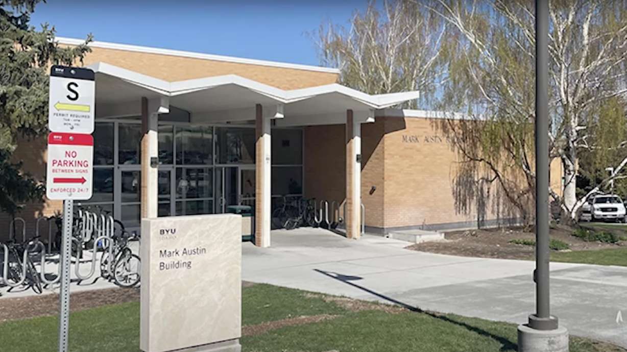 The Mark Austin Building at Brigham Young University-Idaho. A university student is in critical condition after an industrial accident happened on campus Wednesday morning.