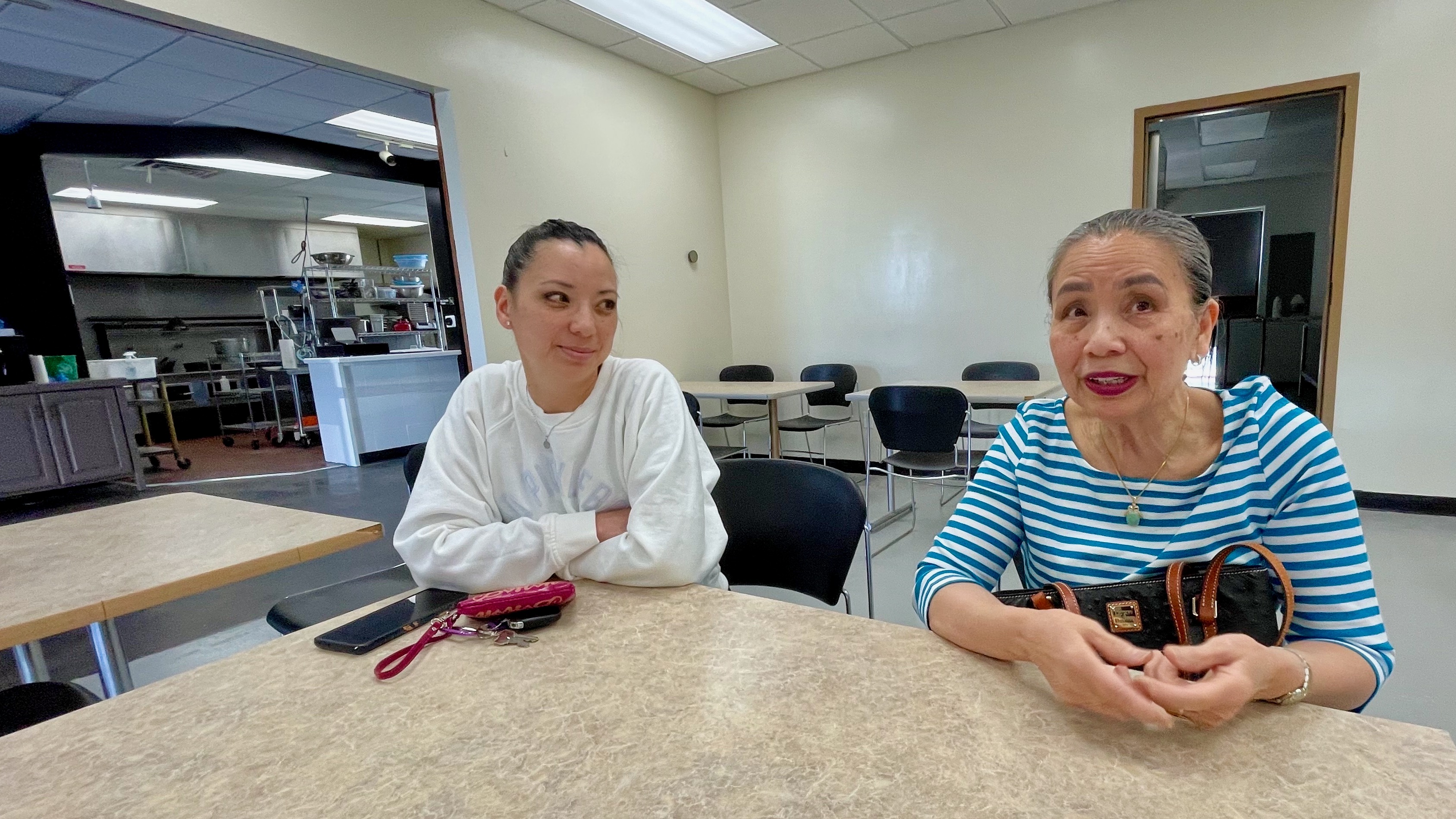 Dee Benson, who operated My Thai Asian Cuisine in Salt Lake City for 17 years, inside the locale on April 25, with daughter Elizabeth Thuernagle. Benson retired and closed My Thai on April 11, and the space has been taken over by another Thai food operator.