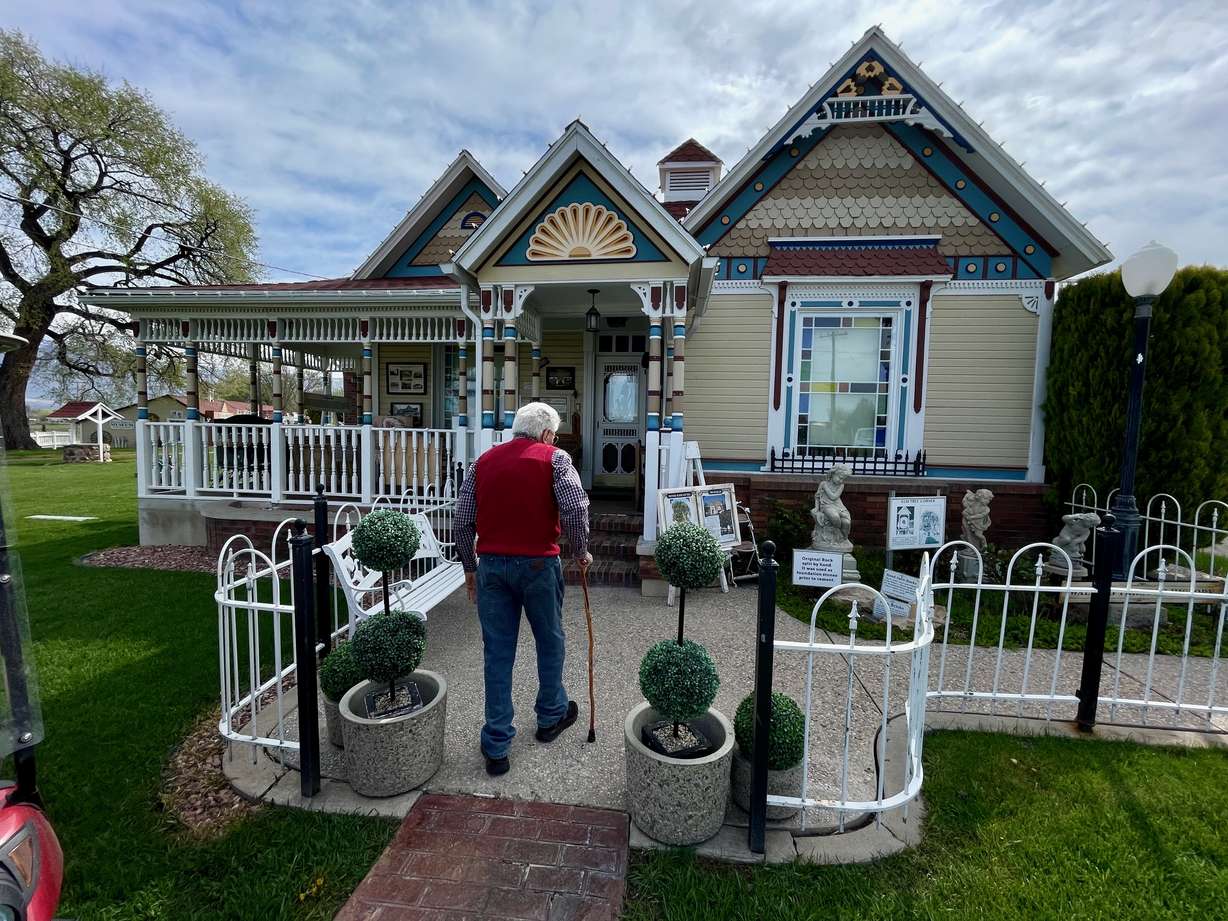 Jerry Hancock at his home in West Weber in Weber County on April 24. He's turned it into a museum of the area's Pioneer-era history.