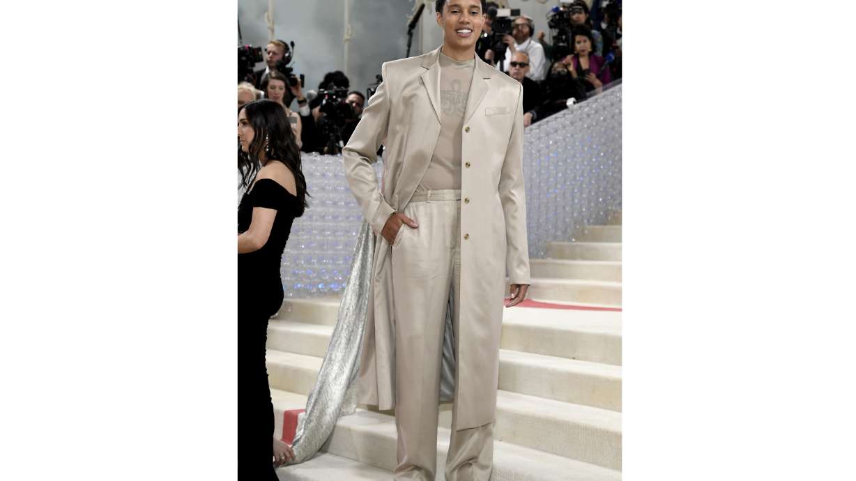 FILE - Brittney Griner attends The Metropolitan Museum of Art's Costume Institute benefit gala celebrating the opening of the "Karl Lagerfeld: A Line of Beauty" exhibition on Monday, May 1, 2023, in New York.