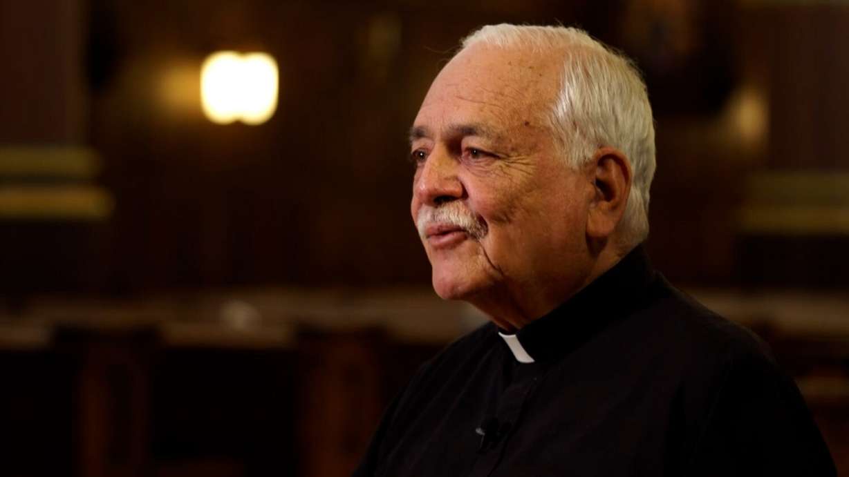 Father Martin Diaz sharing his memories on signing the Utah Compact.