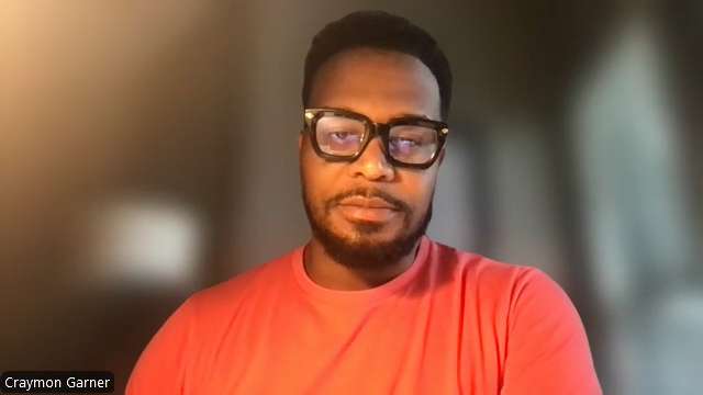 Craymon Garner speaks with KSL-TV via Zoom on Friday.