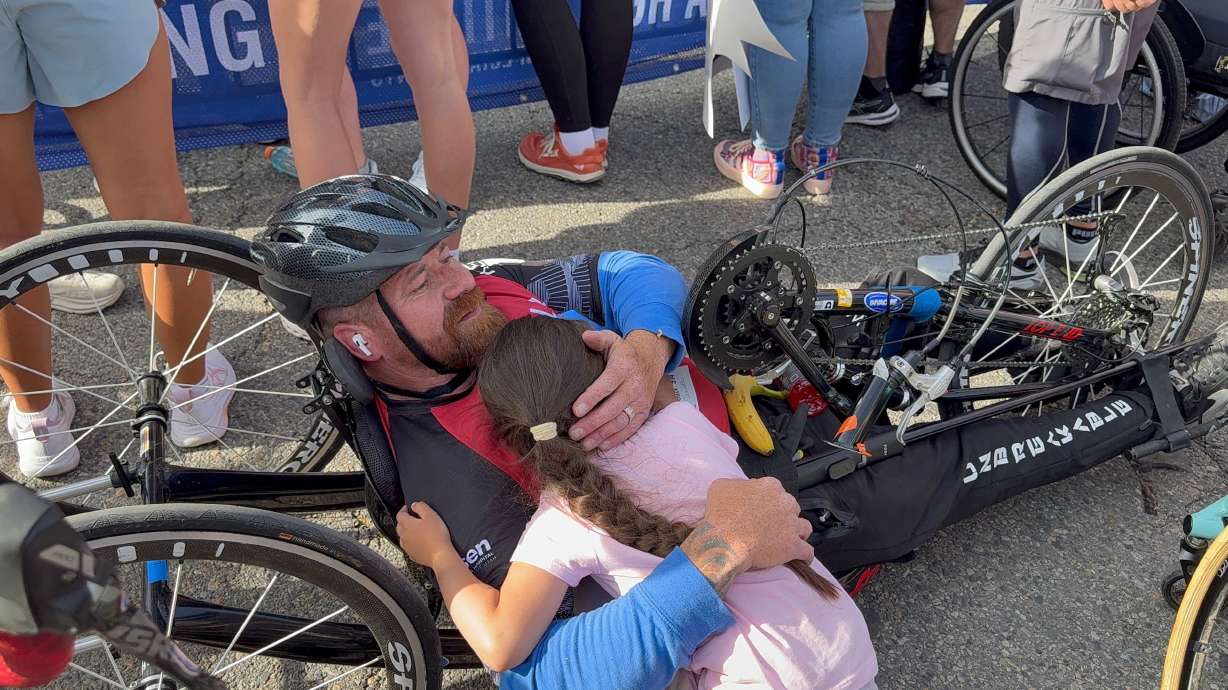 Despite ongoing health challenges, Utah's "Wheelchair Dad," Dan Kotter, completed the Salt Lake City Marathon on April 26.