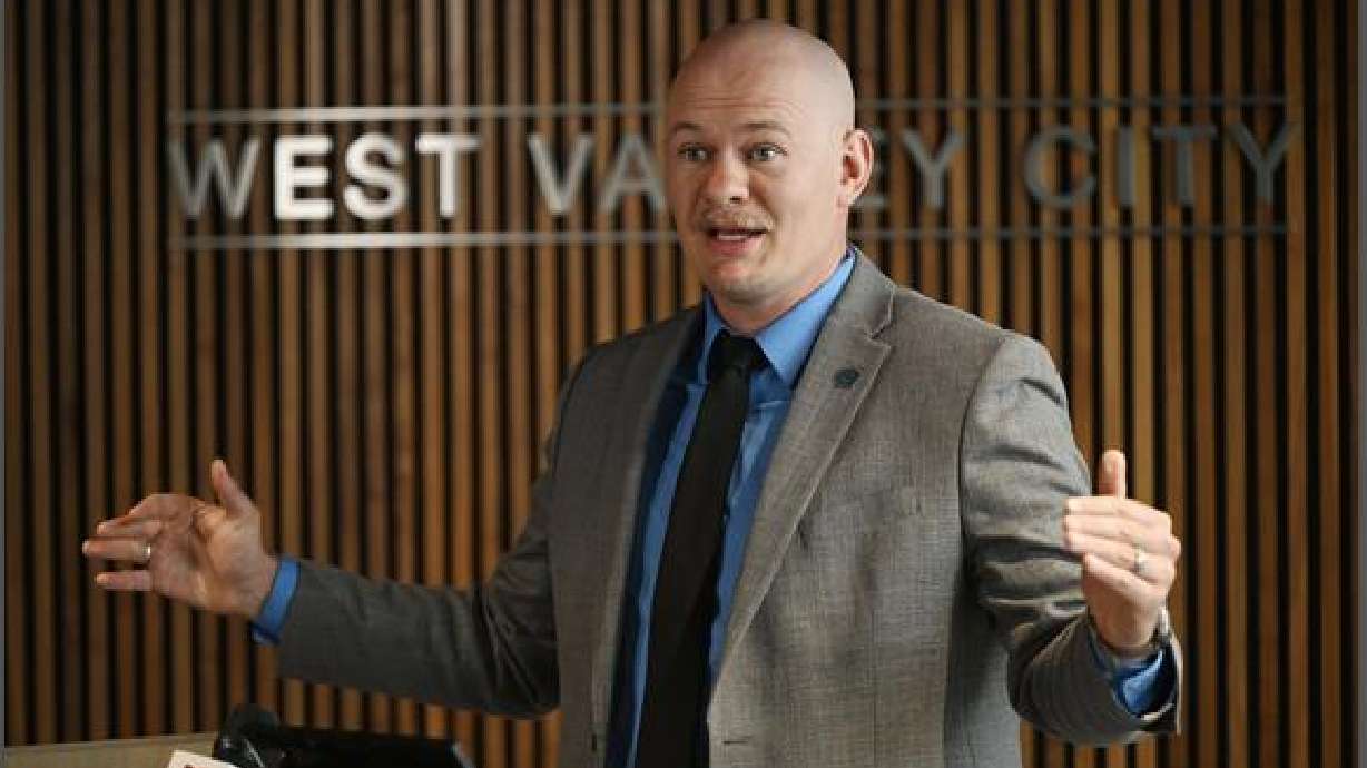 West Valley police detective John Wells on Monday announces a $10,000 for information leading to the arrest of the gunman, or gunmen, responsible for the shooting death of Pete Carlos Robert Ulibarri in 2022.