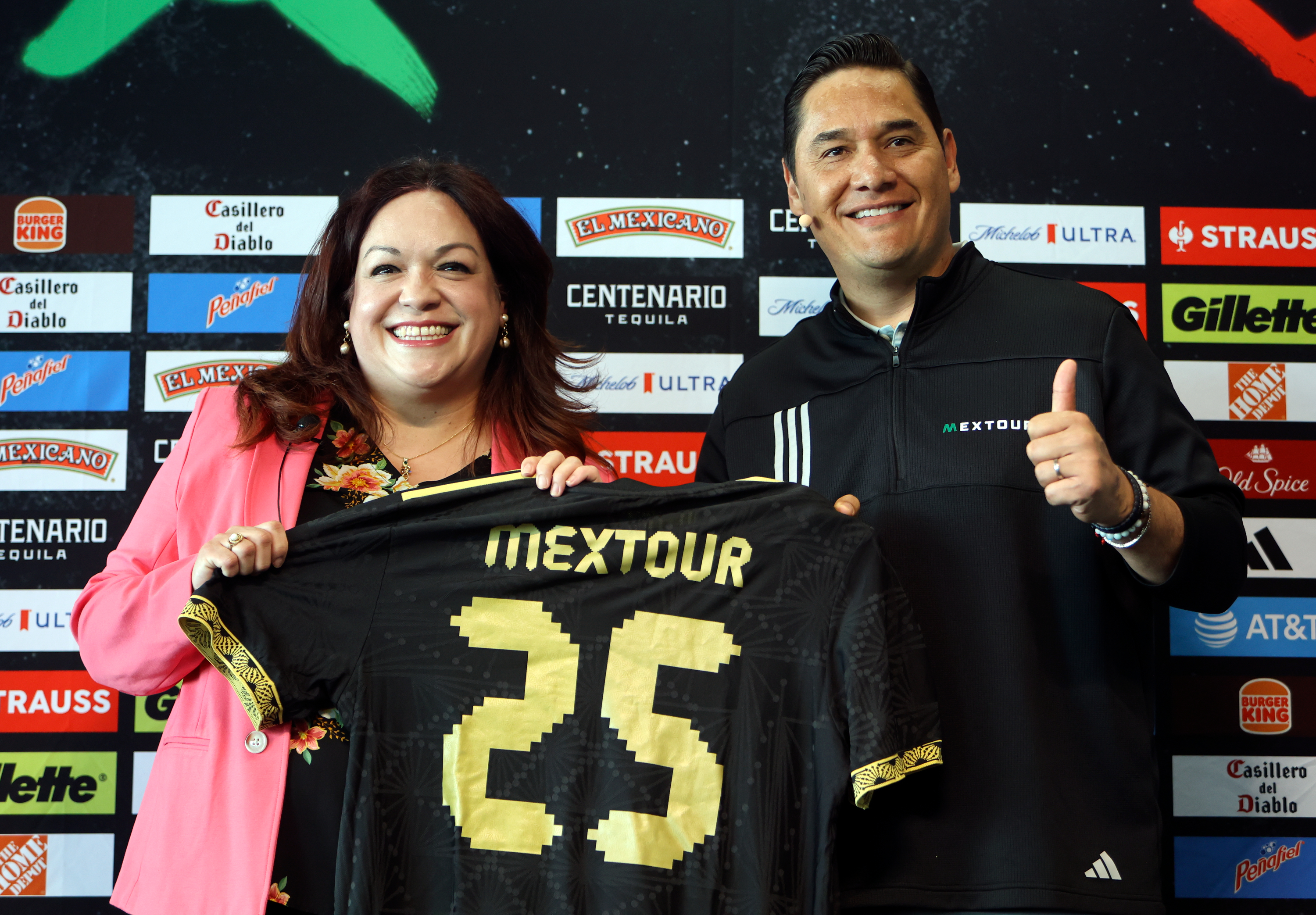 Utah Sen. Luz Escamilla, D-Salt Lake City, and Moisés Muñoz, a retired Mexican goalkeeper, were in Salt Lake City on Monday to promote a soccer game between Mexico and Switzerland in Utah next month.