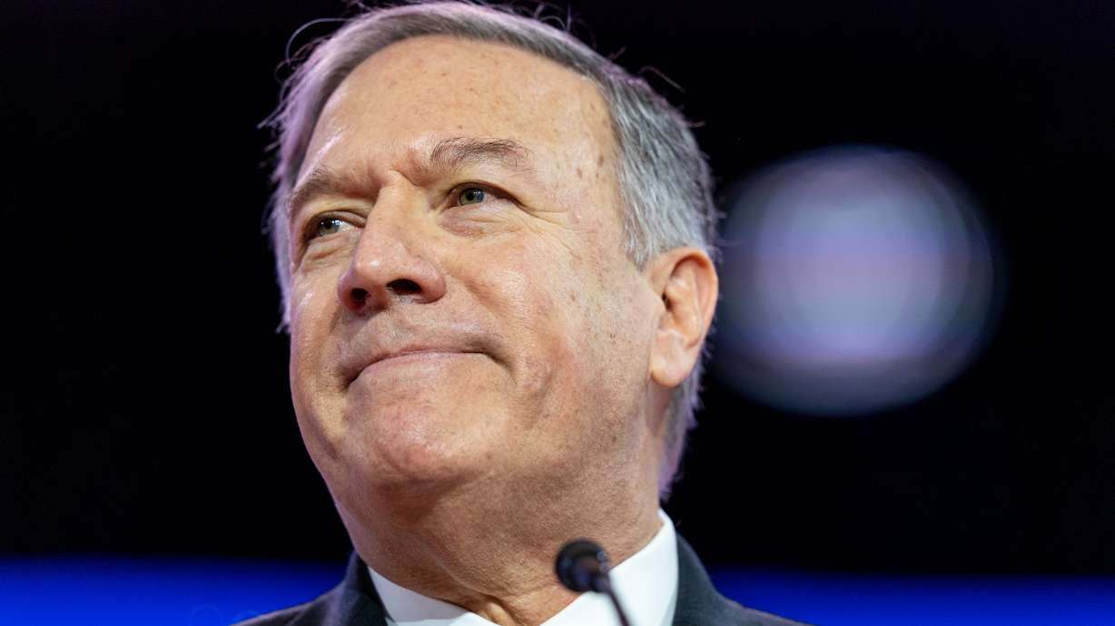 Former Secretary of State Mike Pompeo speaks at the Conservative Political Action Conference on March 3, 2023, in Oxon Hill, Md. Pompeo will be in Utah this week for the Crossroads of the World event.