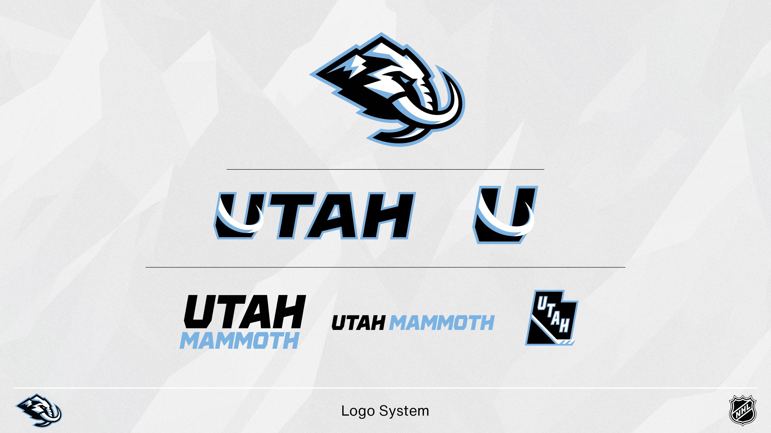 Utah Mammoth logos.