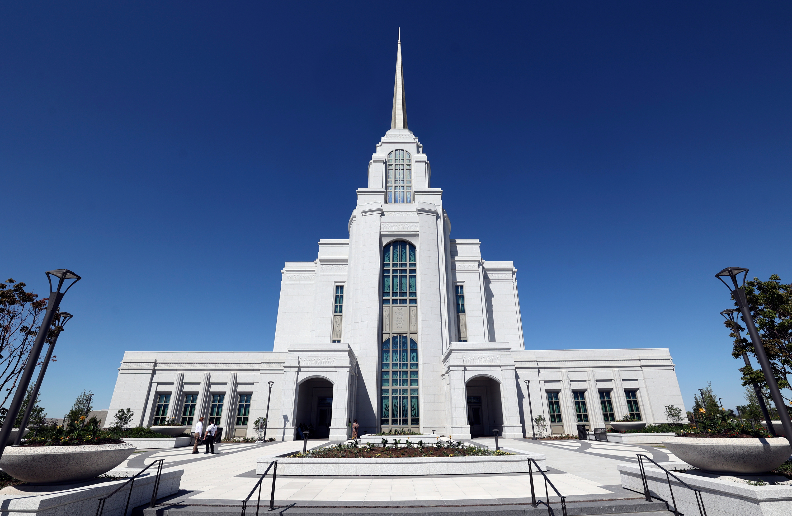The Syracuse Utah Temple ahead of its open house this month. The Church of Jesus Christ of Latter-day Saints said Thursday it is beginning to provide the option for mobile temple recommends.