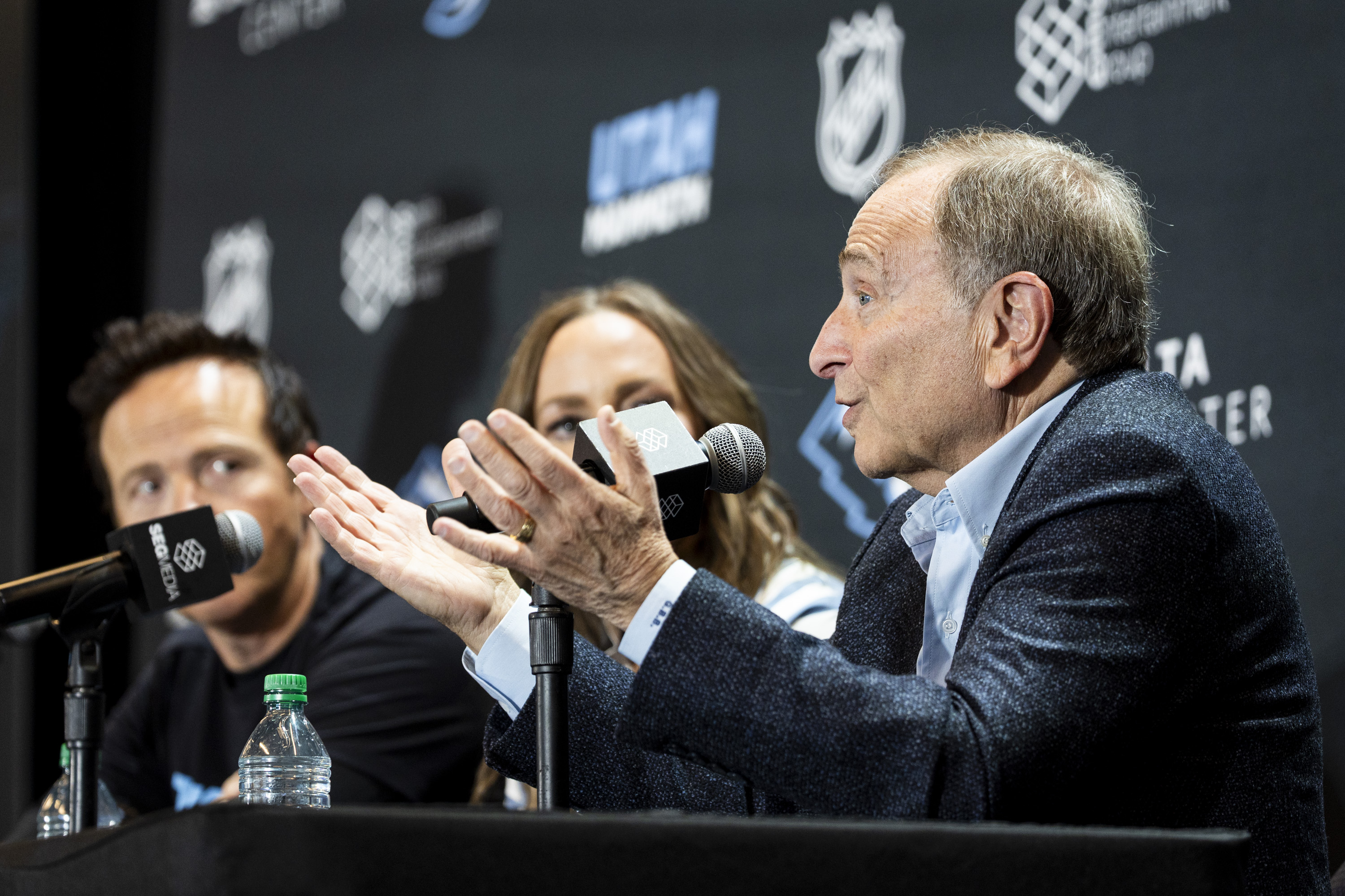 NHL commissioner praises Utah's 'Mammoth undertaking,' teases Salt Lake outdoor game