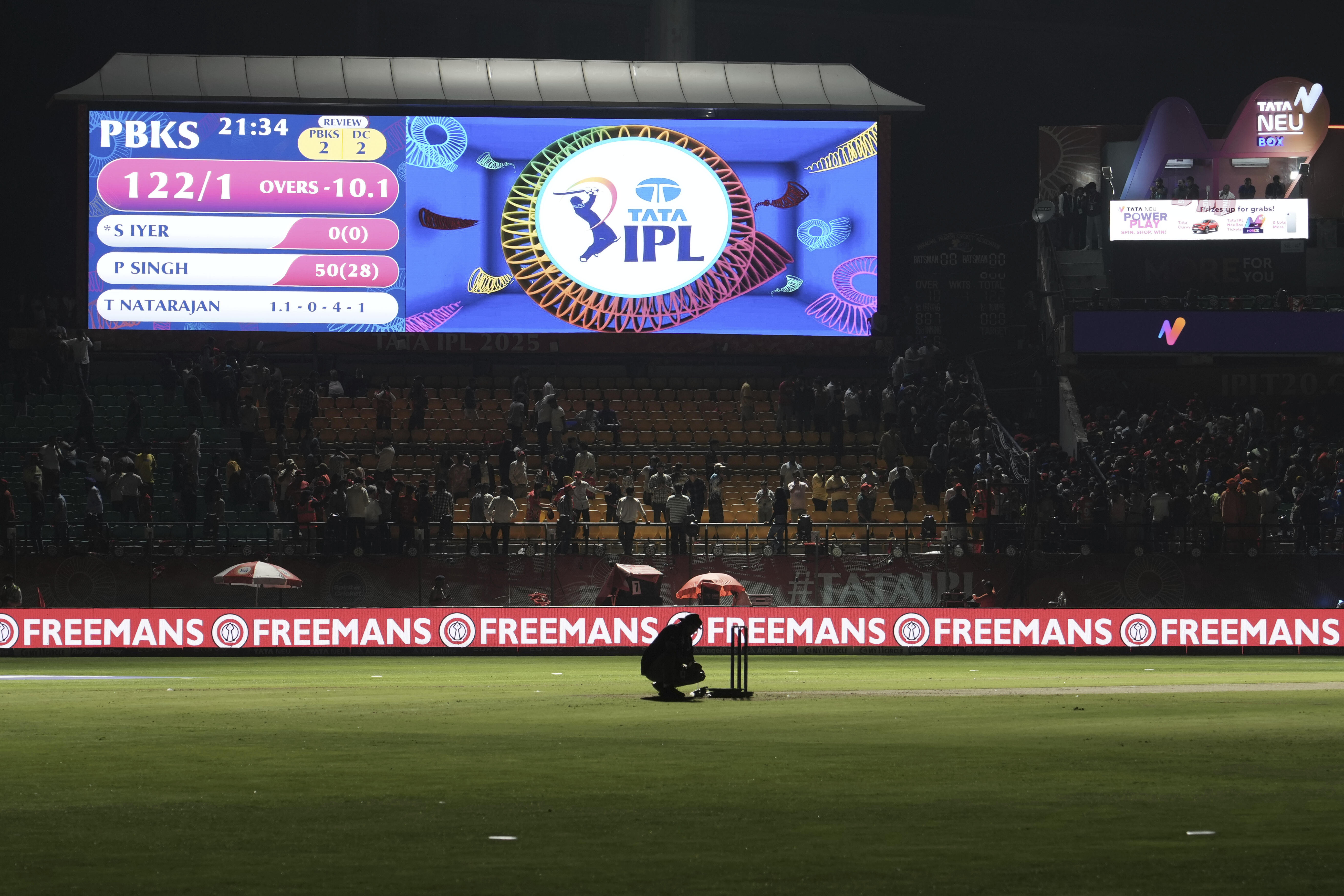 India suspends its top cricket tournament, the IPL, for a week amid military tensions with Pakistan