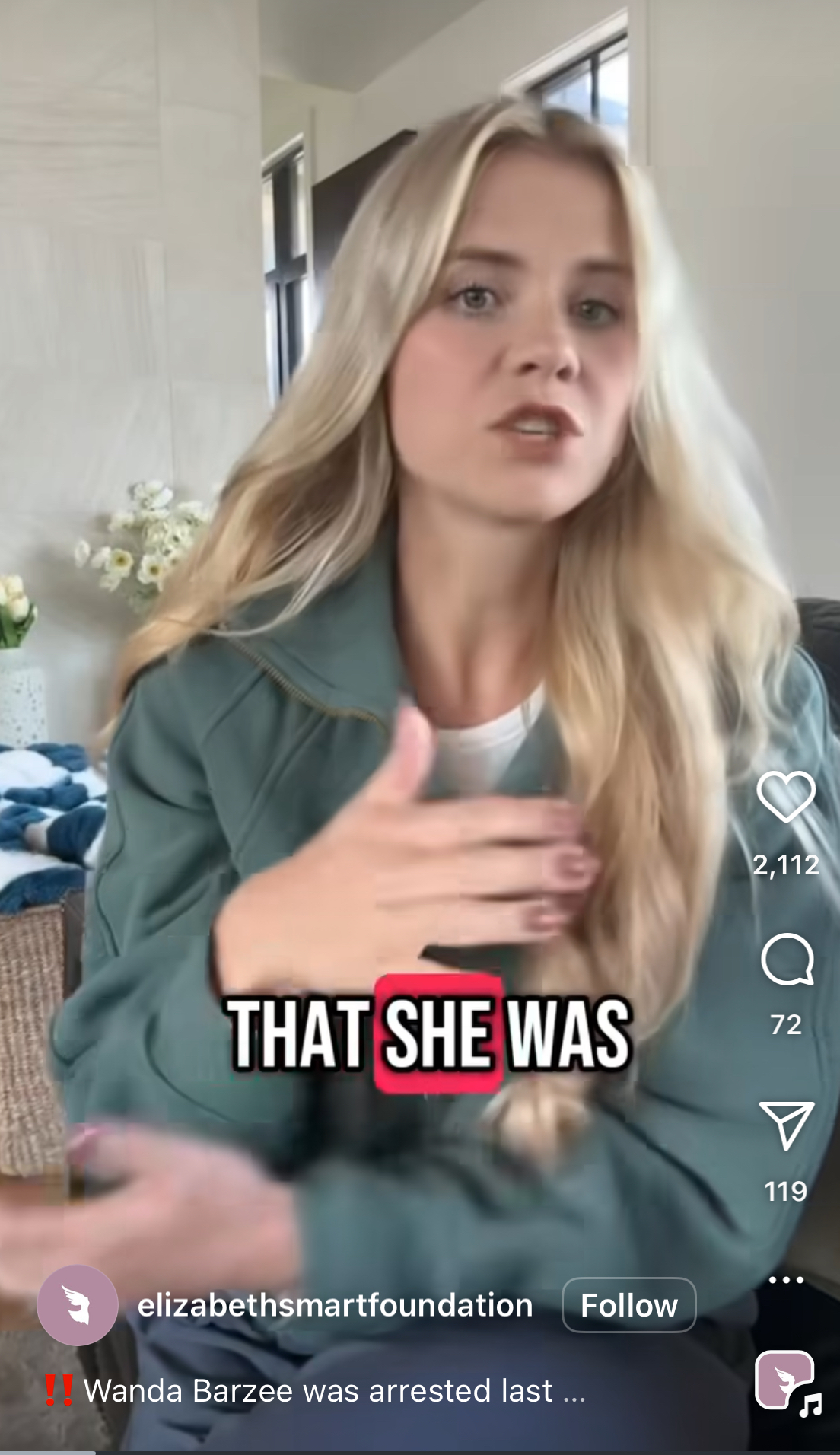 'I refuse to live my life in fear': Elizabeth Smart addresses recent Wanda Barzee arrest 