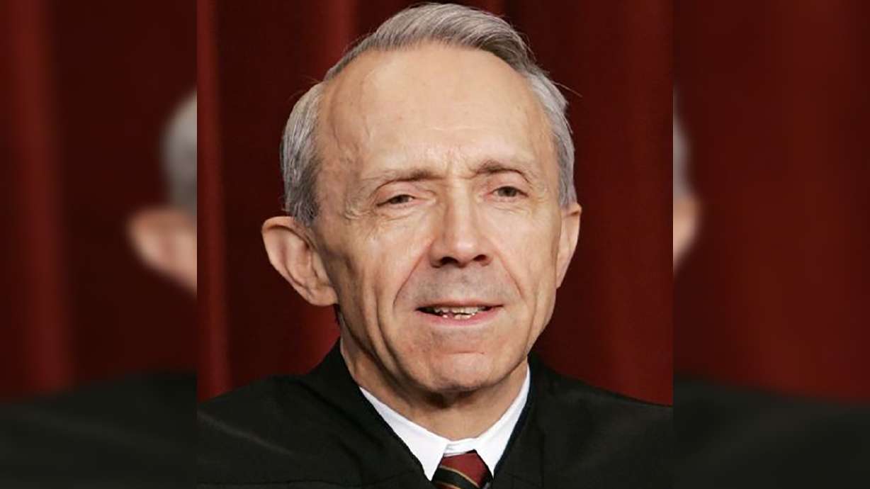 Justice David Souter sits as Justices of the Supreme Court of the United States pose for a 2006 class photo inside the Supreme Court in Washington, March 3, 2006. Souter died on Thursday at age 85.