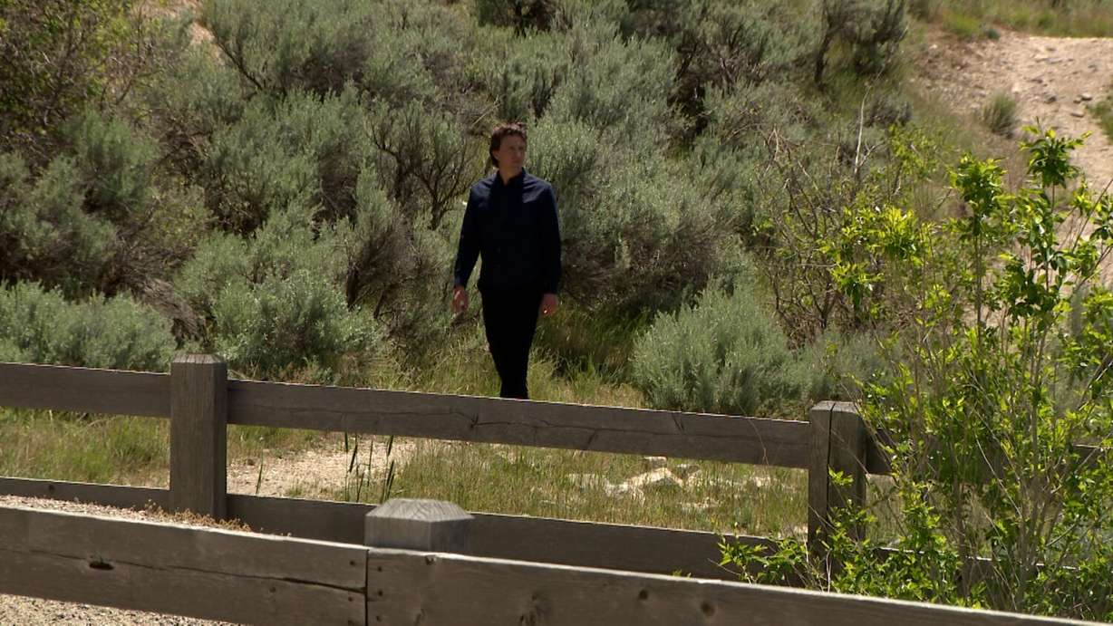 Jeff Whitlock walks in Slate Canyon near Splash Summit waterpark in Provo on Friday. The waterpark's owners are touting a plan for expansion as neighbors like Whitlock push back against it.