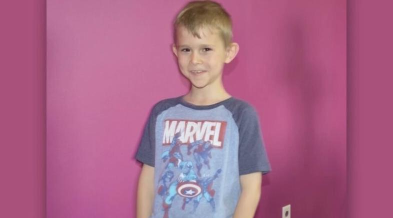 Gavin Peterson pictured wearing a Marvel shirt, ahead of his death when he was just 12.