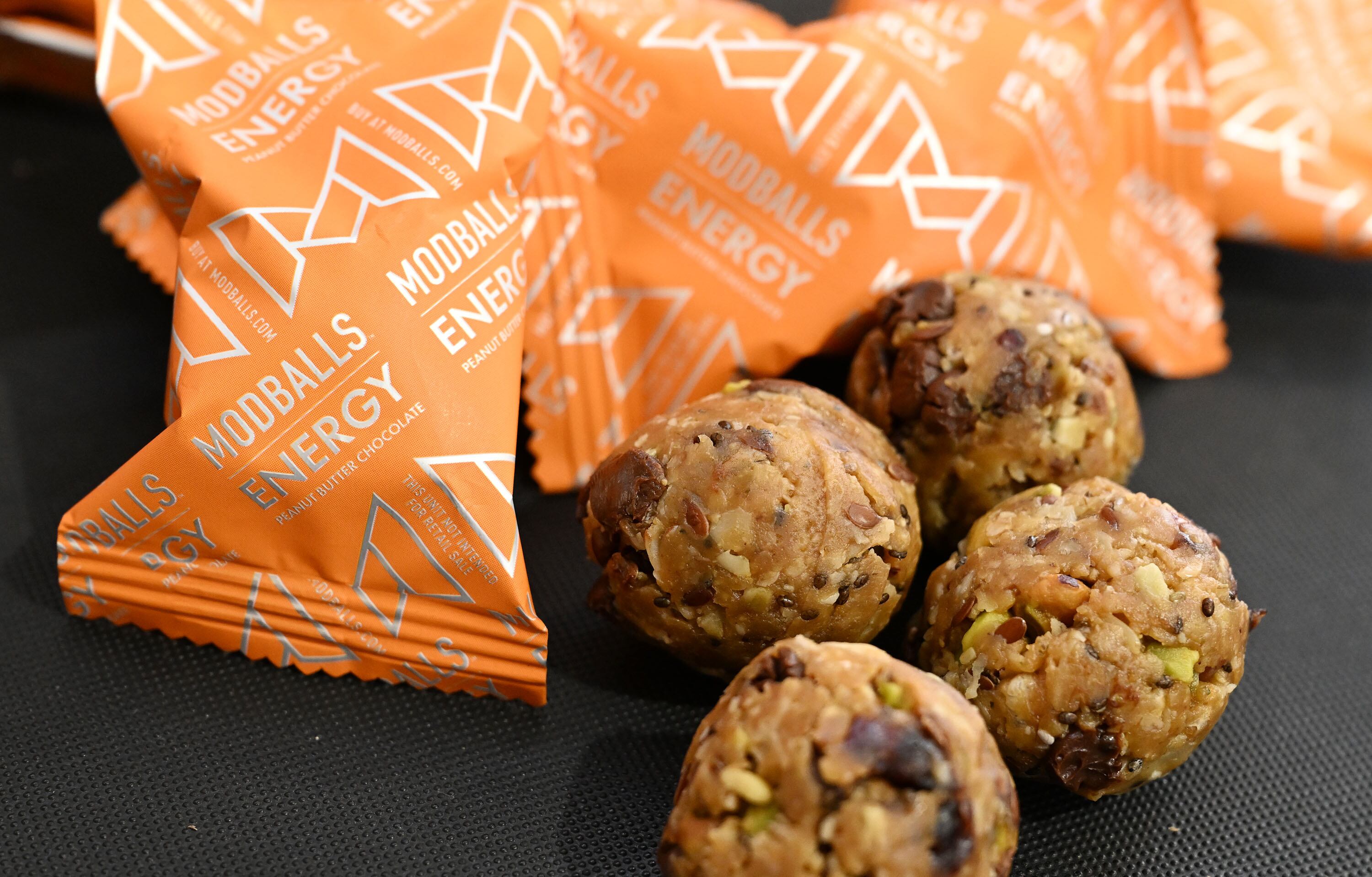 Modballs energy bites at the warehouse in Pleasant Grove on April 28.