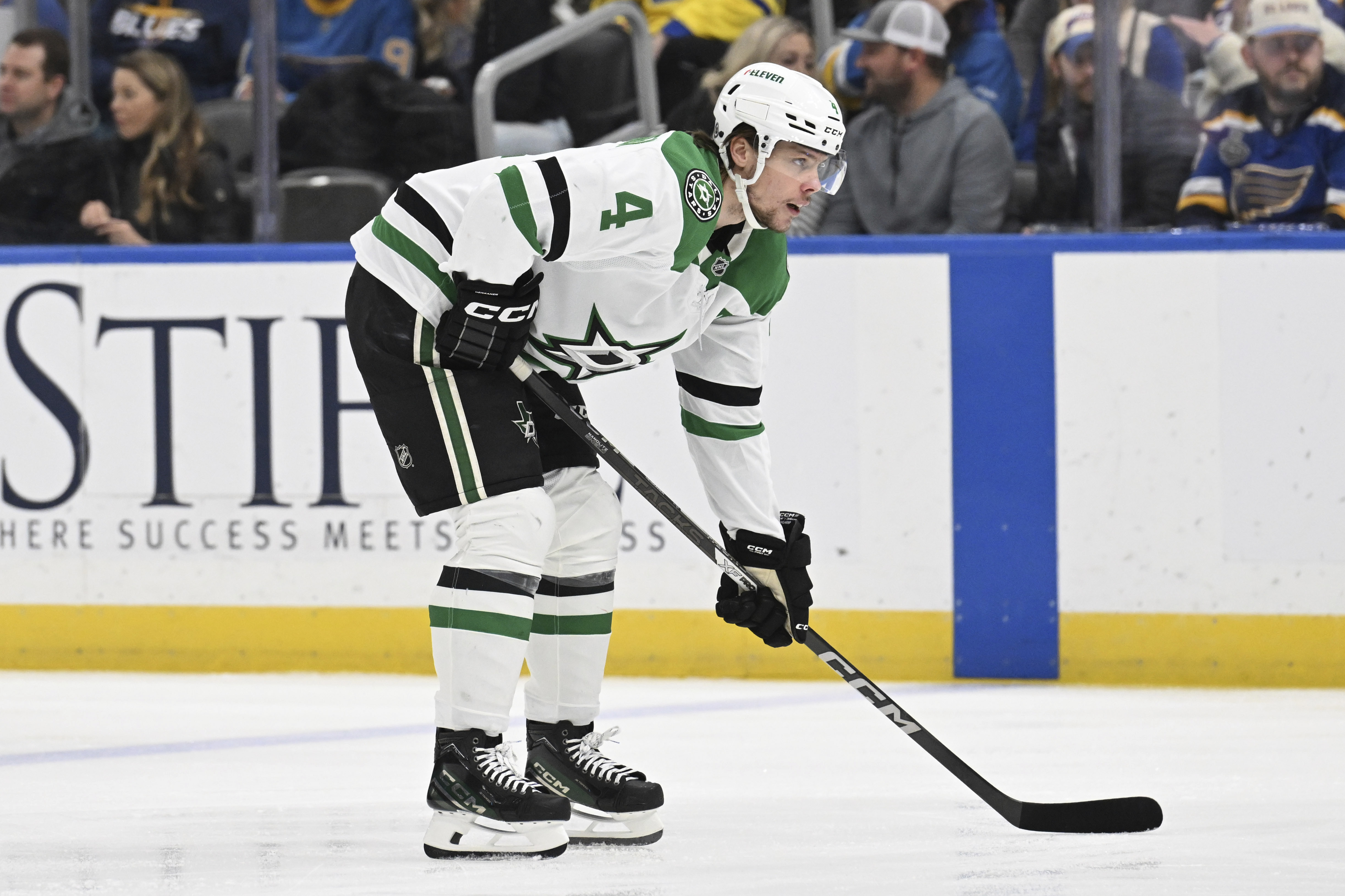 Miro Heiskanen has assist in playoff return for the Stars after missing 42 games with knee injury