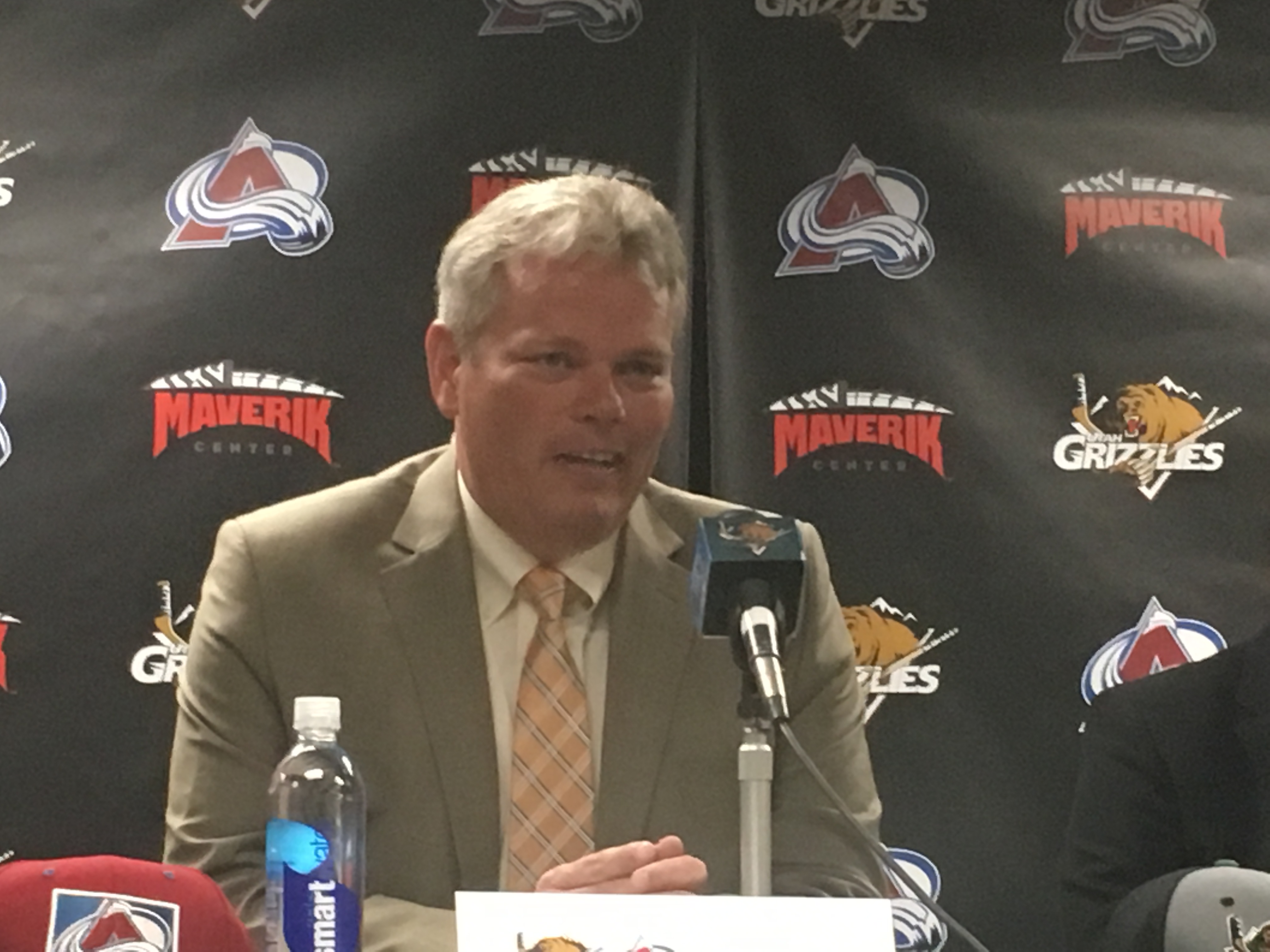 Utah Grizzlies CEO Kevin Bruder is pictured at the Maverik Center in West Valley City on June 28, 2018. Bruder died Sunday at age 56.